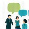 Graphic representing communication skills training.